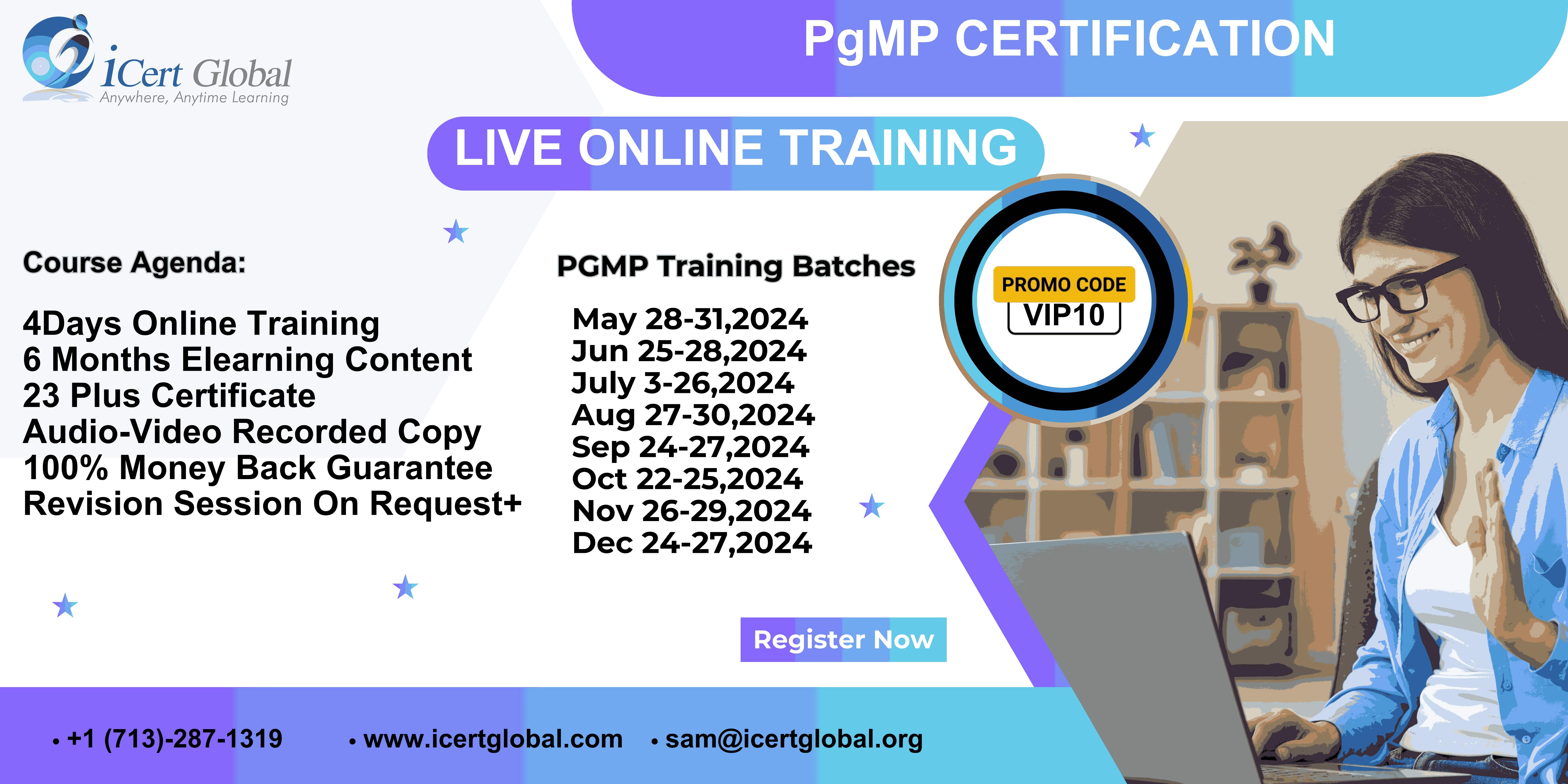 PgMP Online Live Interactive Training Course