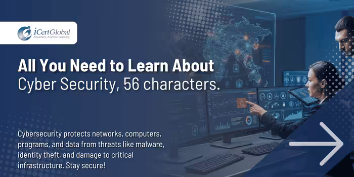 All You Need to Learn About Cyber Security, 56 characters.