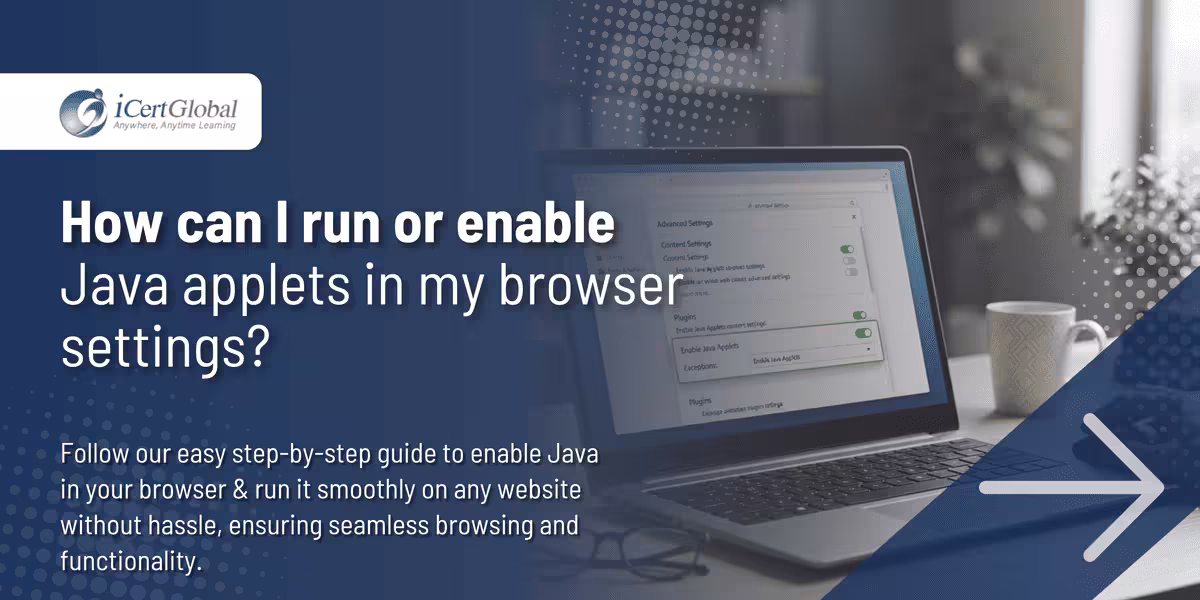 How can I run or enable Java applets in my browser settings?
