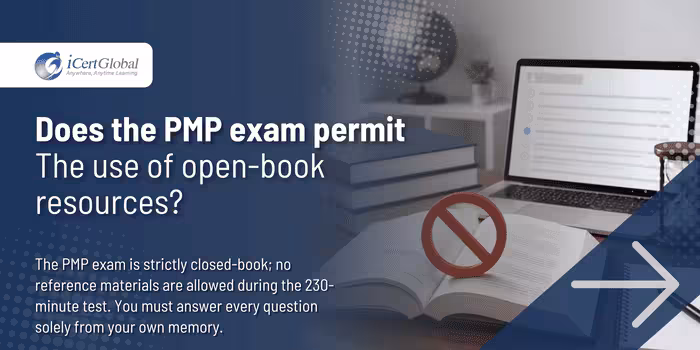 Does the PMP exam permit the use of open-book resources?