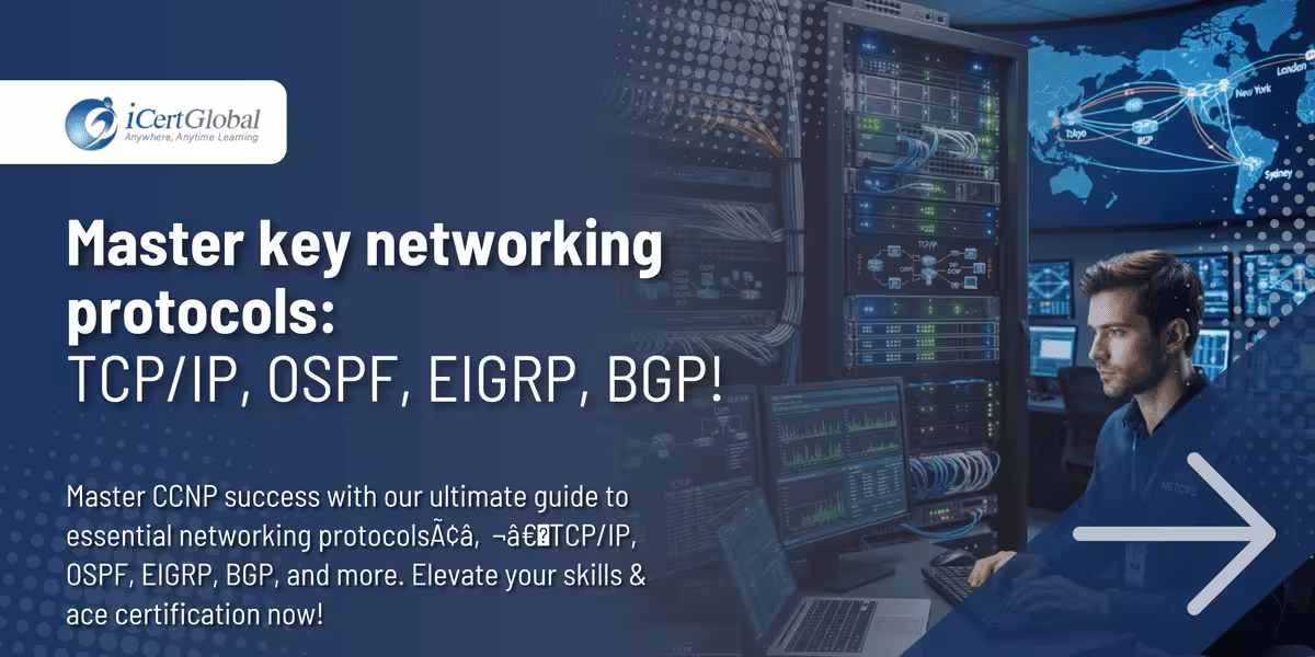 Master key networking protocols: TCP/IP, OSPF, EIGRP, BGP!