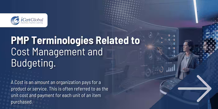 PMP Terminologies Related to Cost Management and Budgeting.