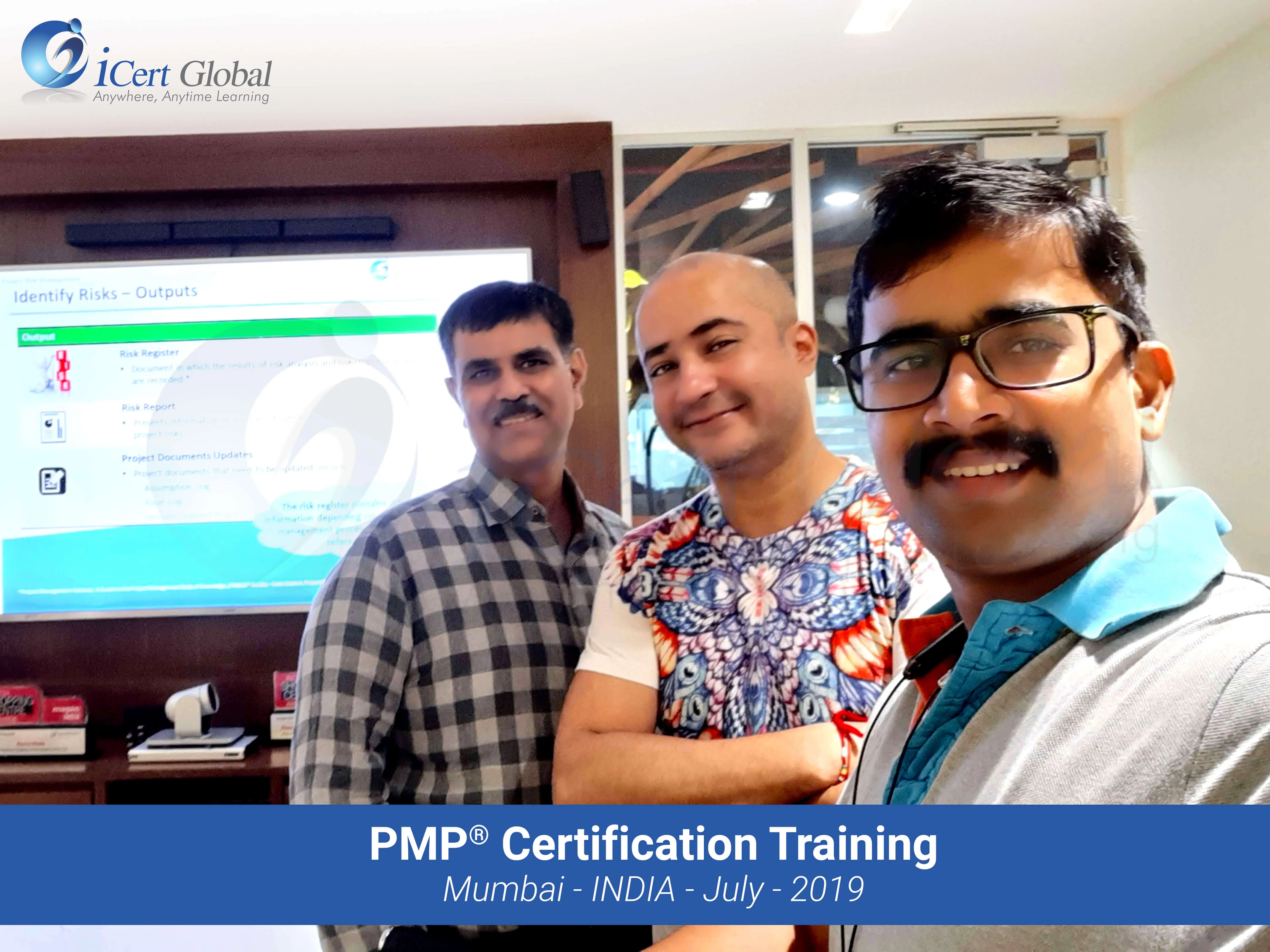 PMP Project Management Certification Training in Mumbai by iCert Global in July 2019  