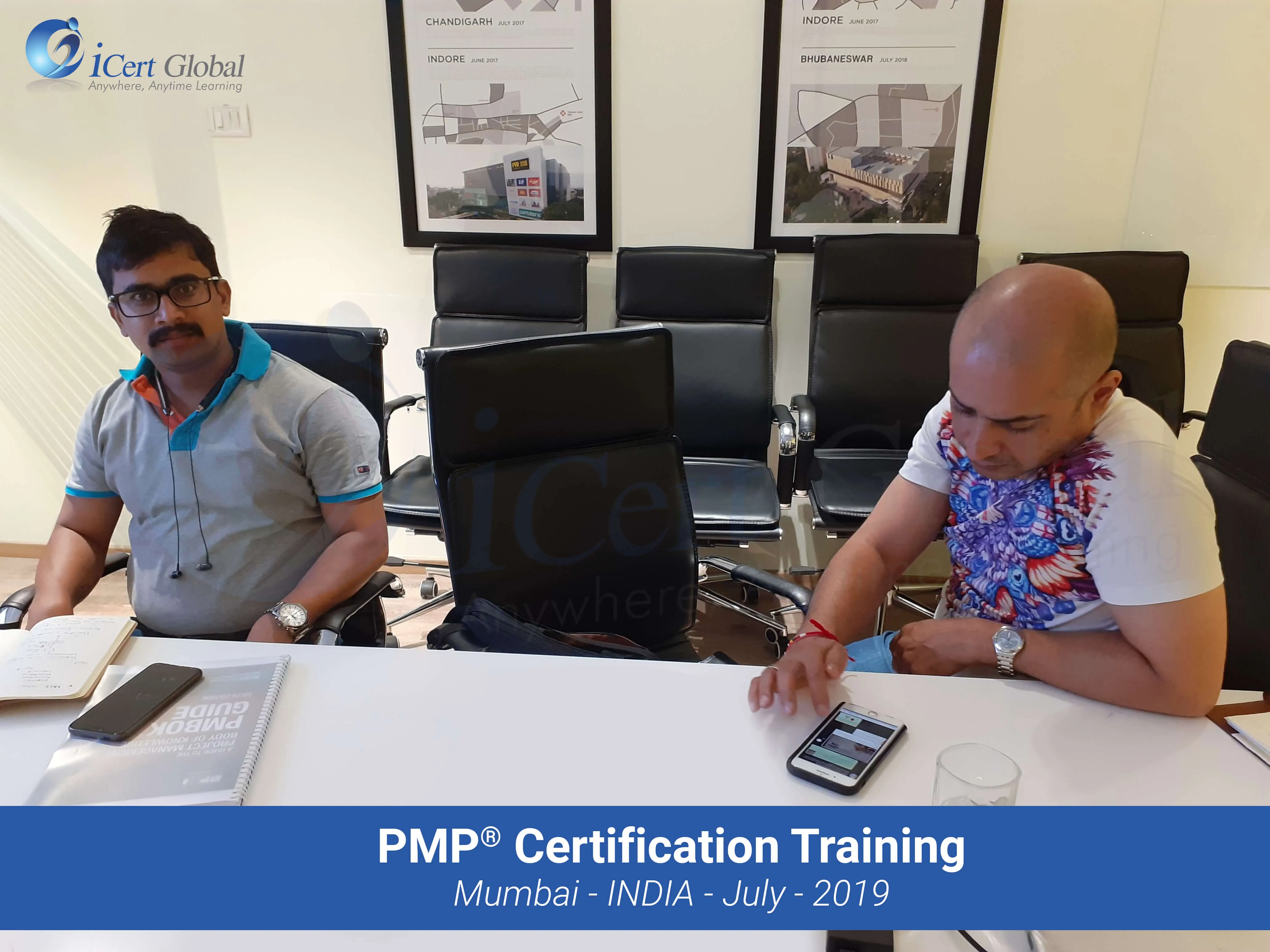 PMP Project Management Certification Training Course conducted by iCert Global in Mumbai, India in July 2019 
