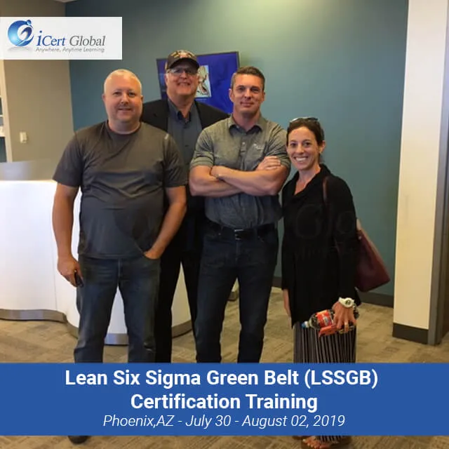 Lean Six Sigma Green Belt (LSSGB) Certification Training Instructor-led Classroom Course in Phoenix, AZ in June 2019
