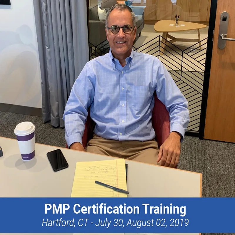 PMP Certification Training Instructor-led Classroom Training Course in Hartford, CT from July 30 to August 02, 2019 