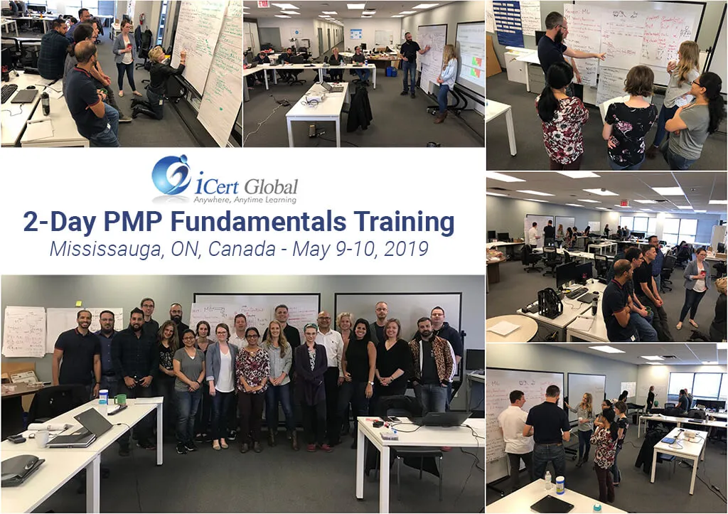 PMP Fundamentals Training Classroom Mississauga ON Canada May 2019 iCert Global